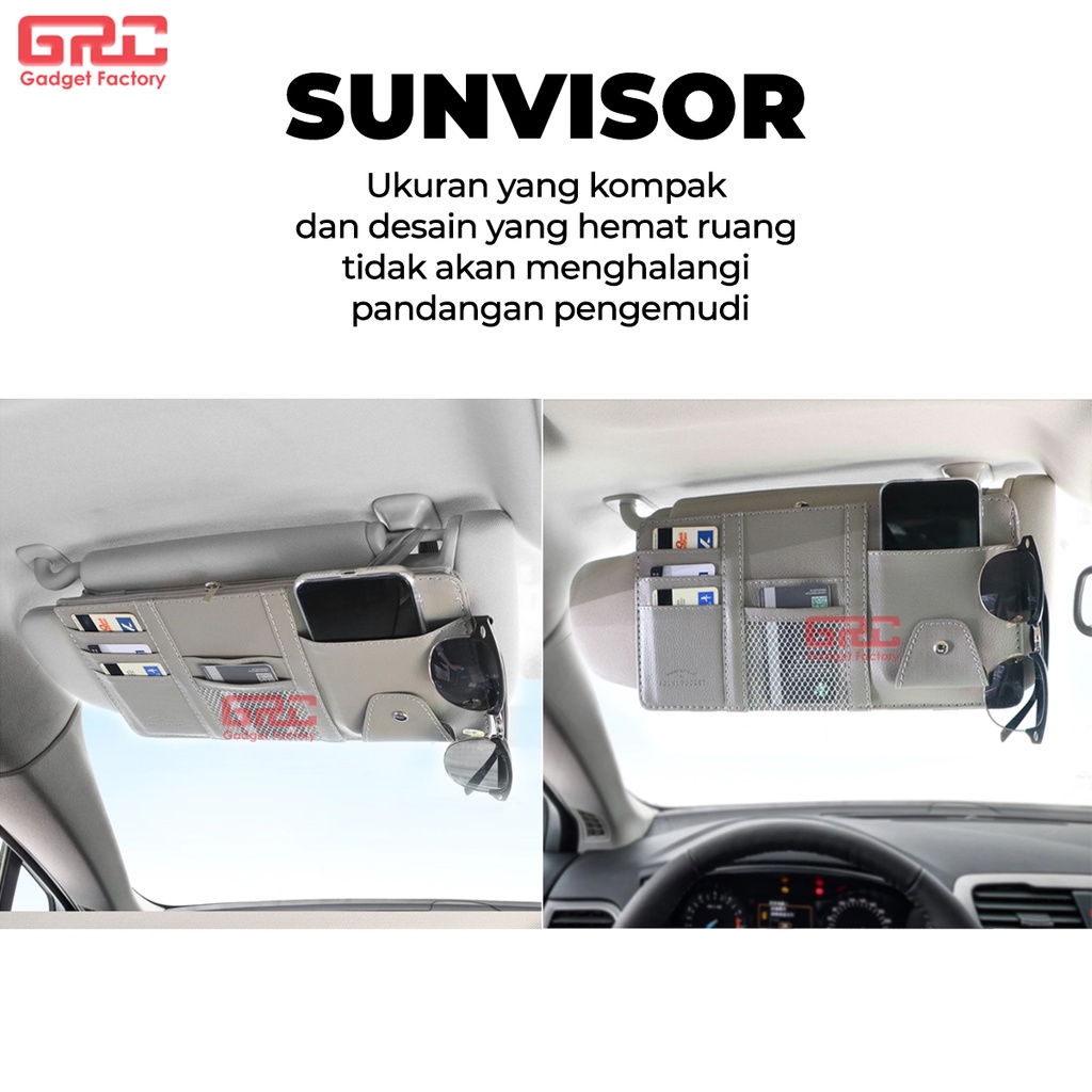 Tempat Kartu Visor Card Holder Sunvisor Mobil Car Organizer Karcis