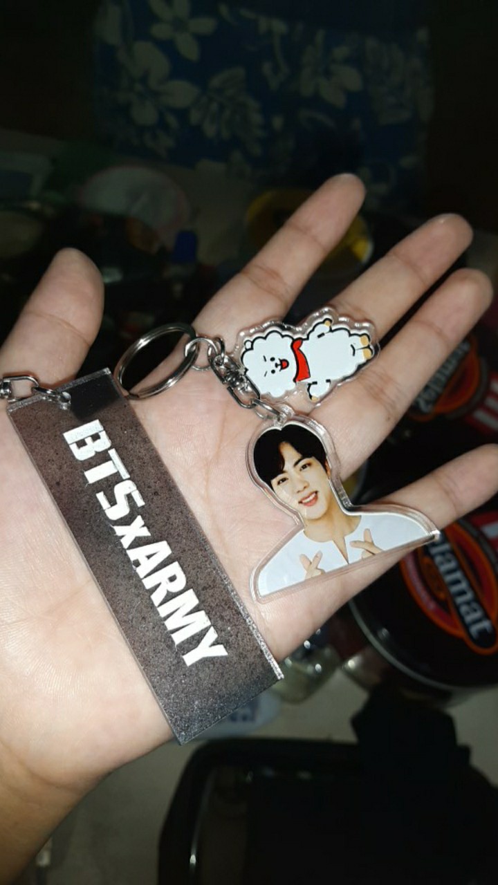 Kpop Bts Bt21 Cute Keychain Akrilik Keyring.gantungan Kunci Bts. Minor 3