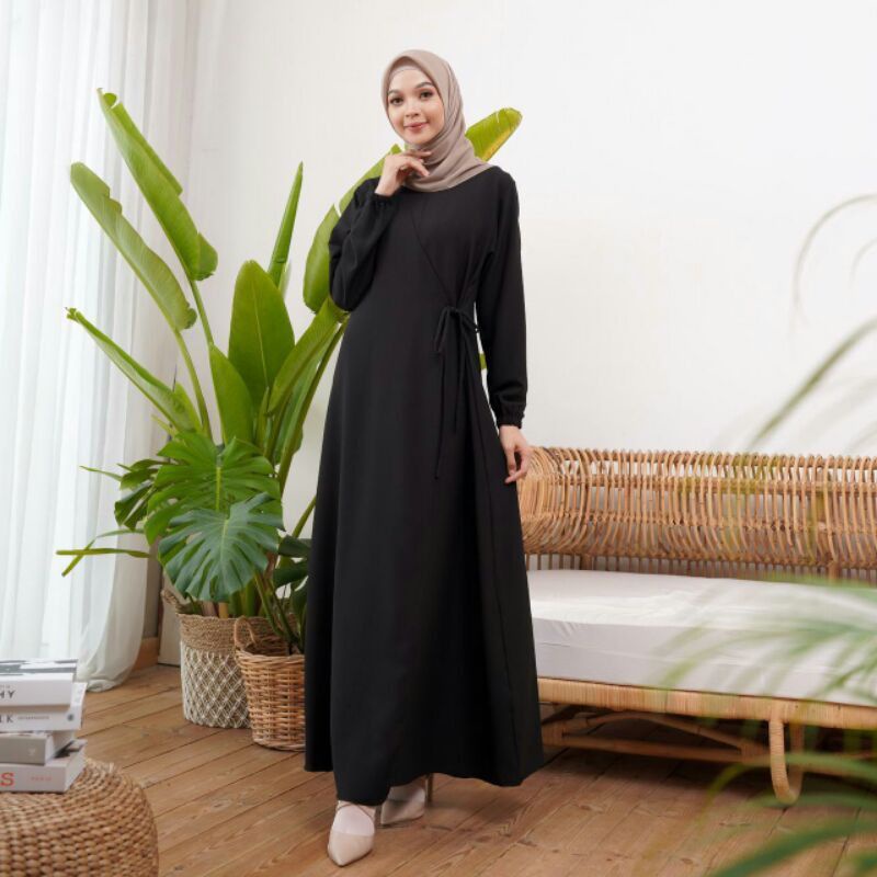 ARSEN DRESS ukuran  S M L XL fashion muslim basic stylish remaja kekinian GAMIS VIRAL