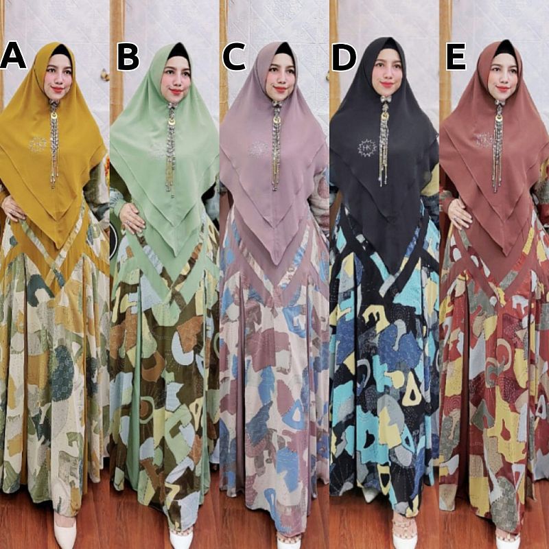 Maroko syar'i set By Yodizen / ARSY IED SYARI THE SERIES BY HK (PO 19 APRIL)
