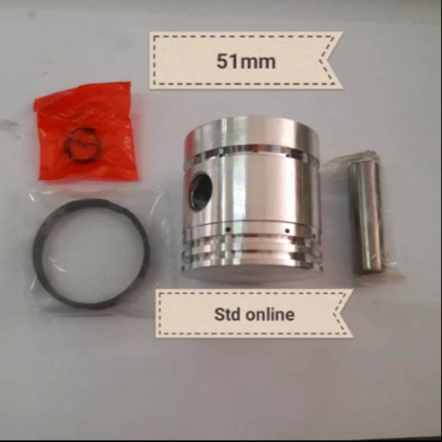 Jual Piston Kompresor 51mm Ring Set Kompresor 14hp 12hp Piston Kompresor Shopee Indonesia 1344