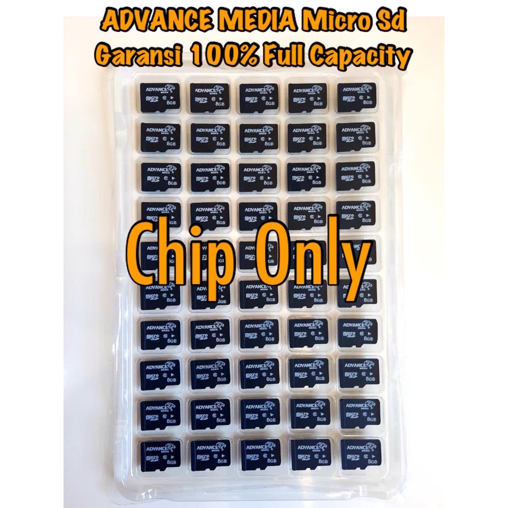 Memory Card MicroSD 8 GB MMC Advance Media Class 10 Original Chip Only