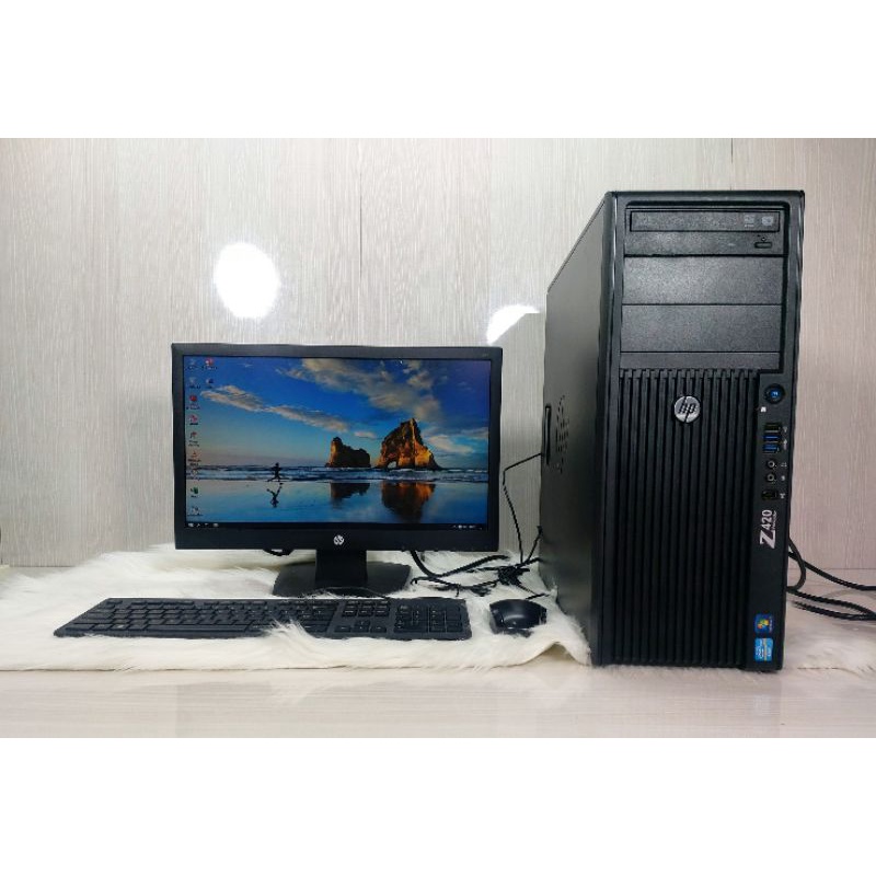 Paketan Server Hp Z420 Xeon E5-1620V2 Ram 16gb Ssd 256gb Hdd 500gb Vga 1gb