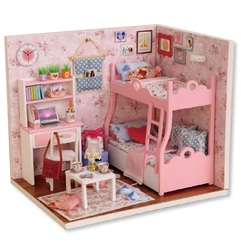 H 012 A Mainan Miniatur Kamar Rumah Rumahan Boneka Bahan H 012 A Mainan Miniatur Kamar Rumah Rumahan Boneka Bahan