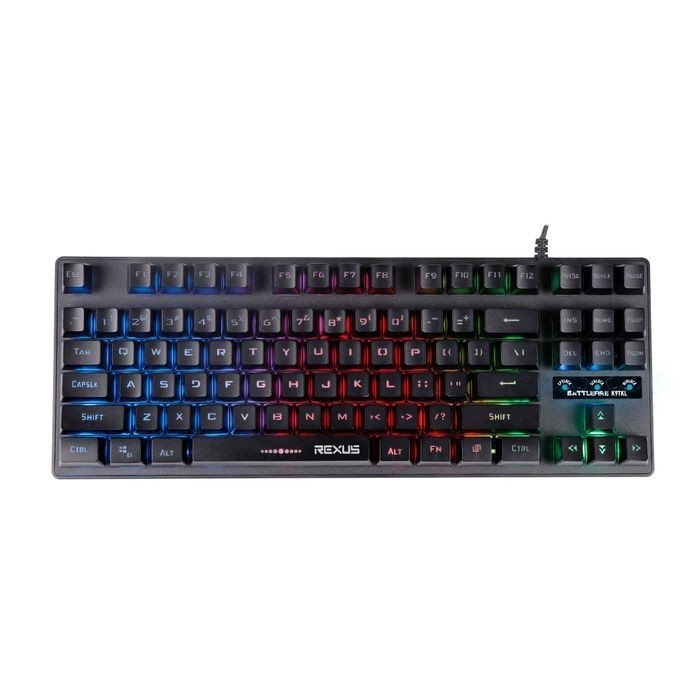 Keyboard Gaming Rexus K9TKL / K9-TKL Backlit Fortress Battlefire