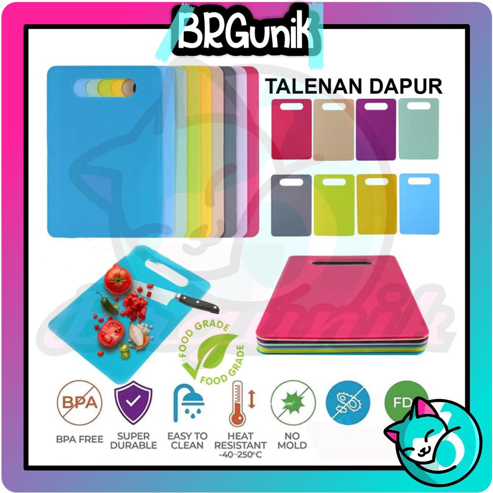 BRGUNIK Talenan Plastik Lentur Alas Potong Telenan Chopping Cutting Board R632