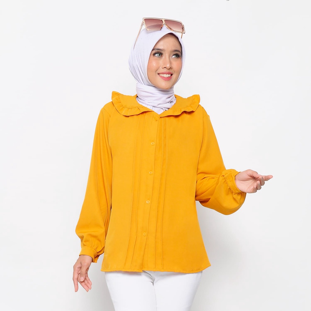 atasan blouse shakila premium/kemeja wanita opnaisel top