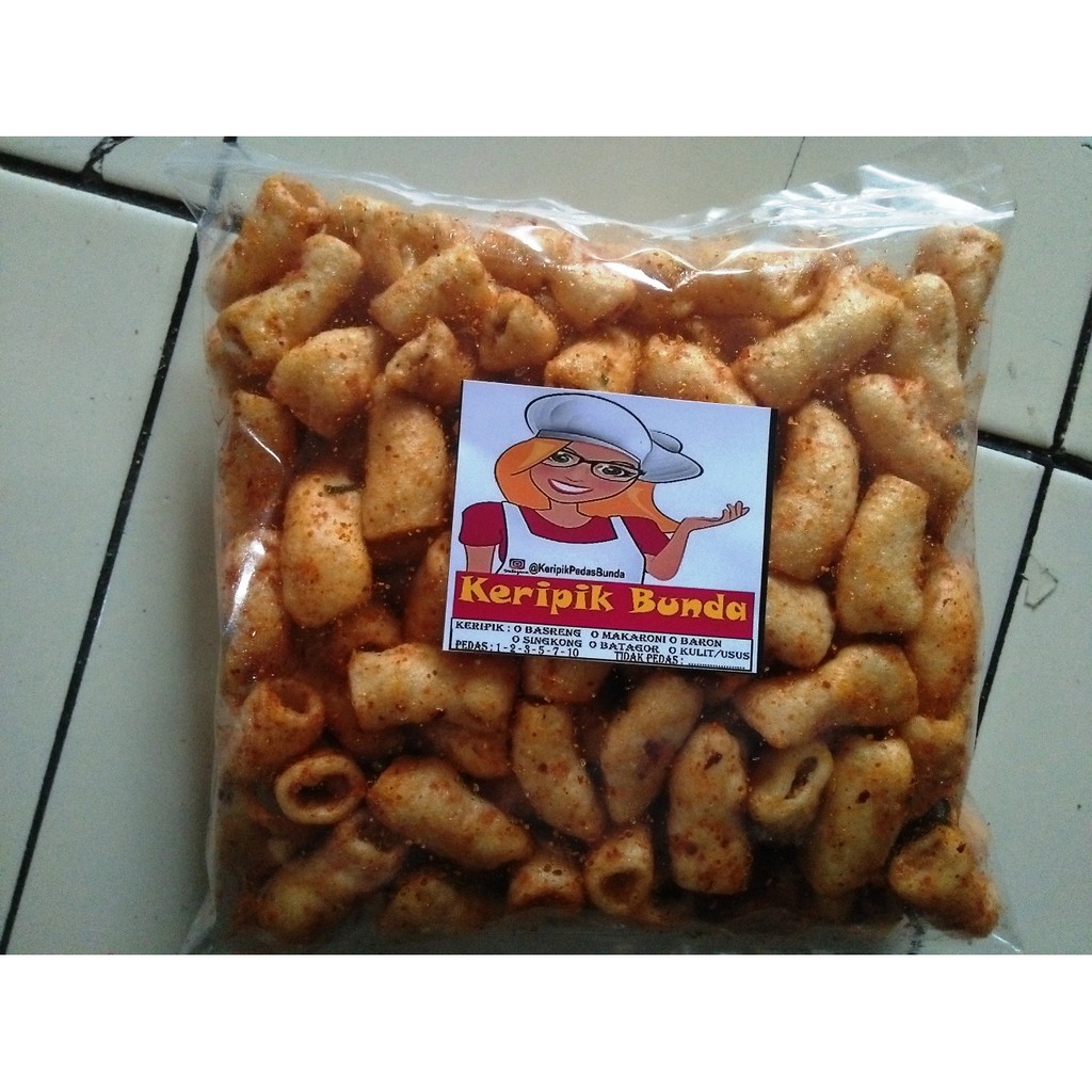 

Kerupuk Makaroni Bunda Pedas Daun Jeruk 500 Gram