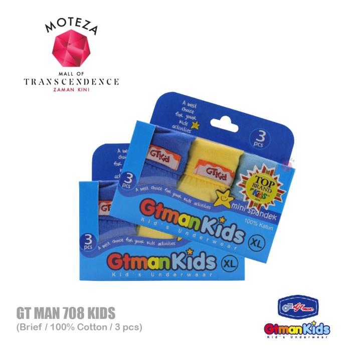 Celana Dalam Anak Laki-laki - GT MAN Kids 708 - 1 Box isi 3 pcs
