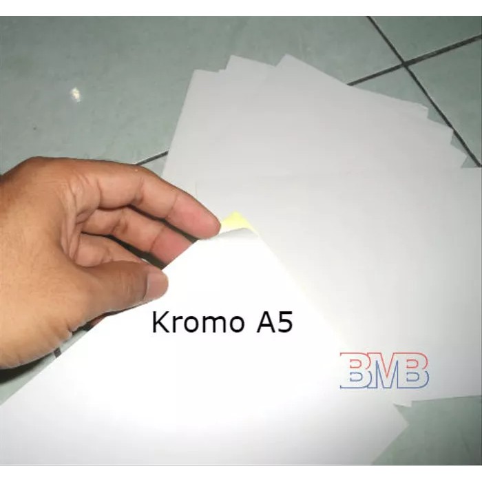 

Sticker Kromo A5 Polos Glossy Mengkilat (setengah ukuran Stiker A4)