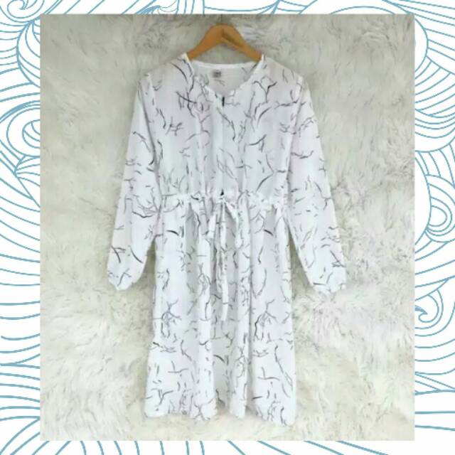 Tunik Motif Garis Abstrak - Atasan Wanita