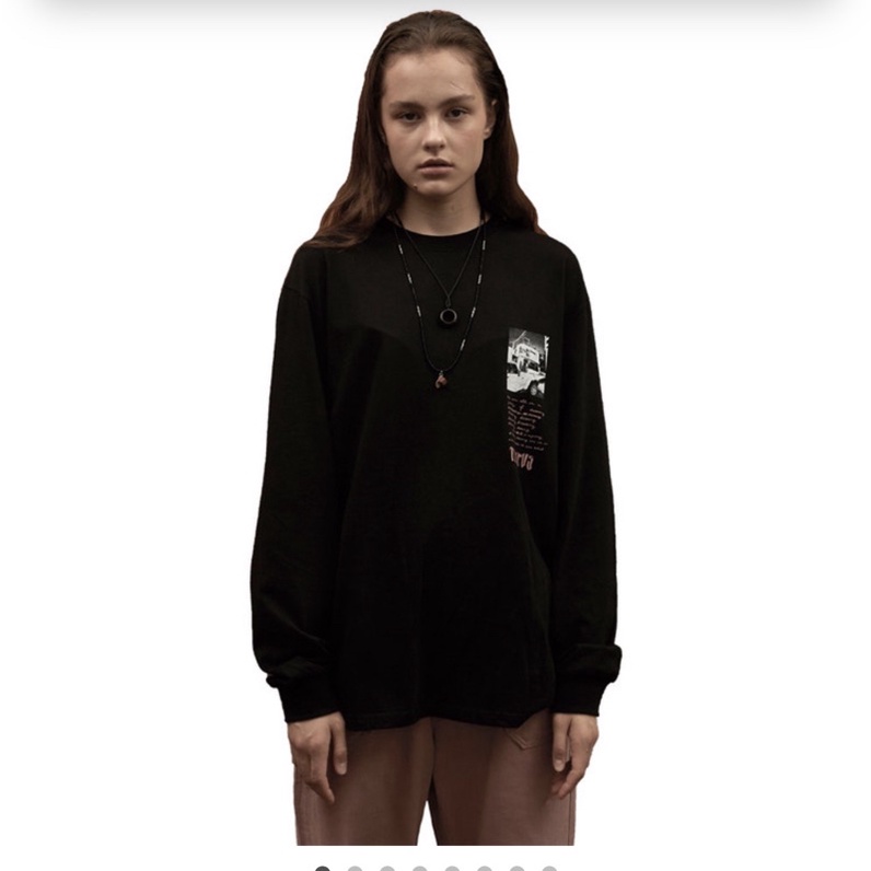 [Ready] Donghae Tempus Handwriting Long Sleeve Black