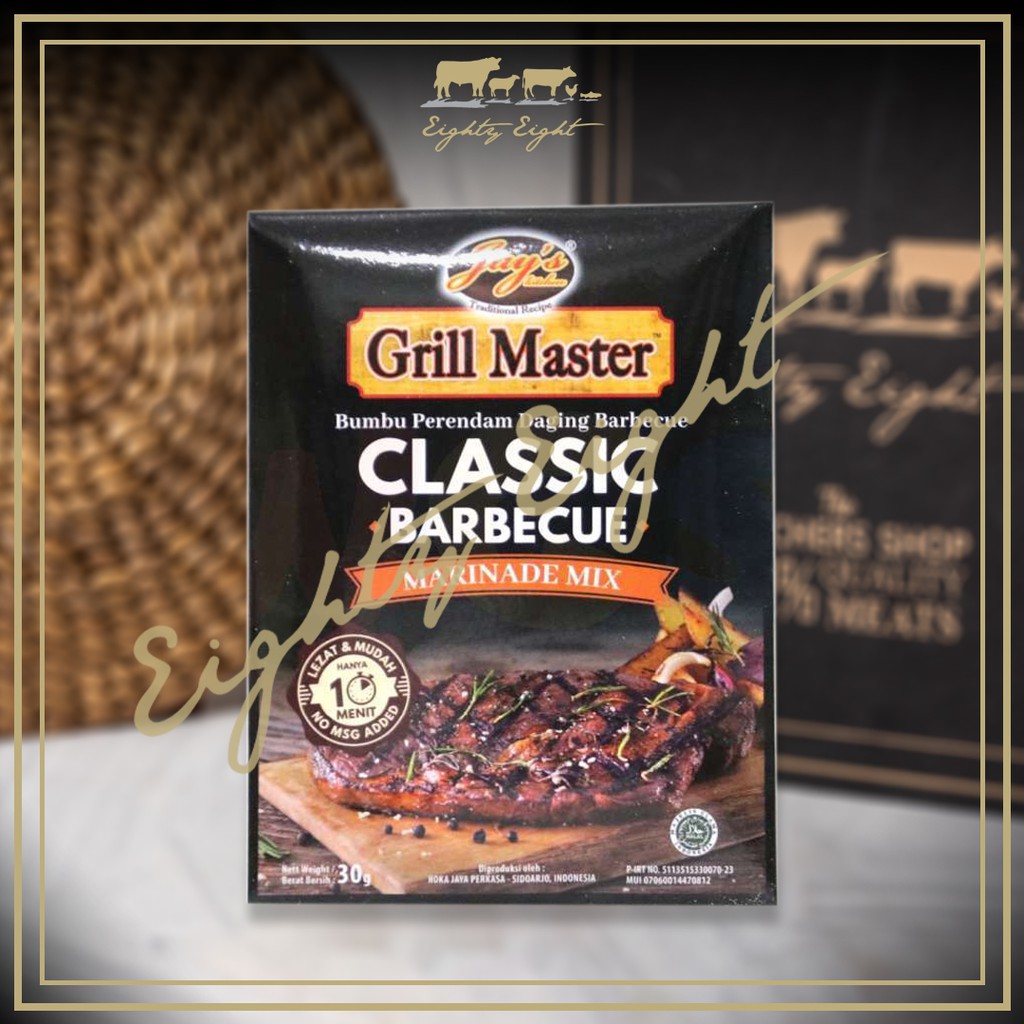 

GRILL MASTER CLASSIC BARBECUE MARINATED / MARINASI BEEF STEAK 30GR