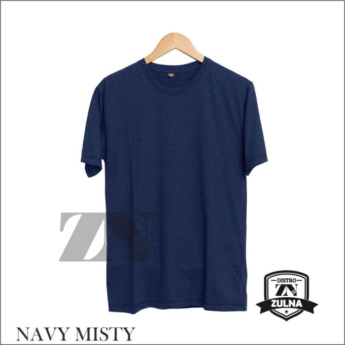 baju kaos polos distro bandung NAVY MISTY - Navy misty S