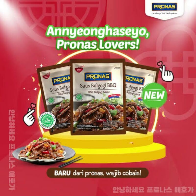 

3 pcs Pronas Saus Bulgogi BBQ korean taste