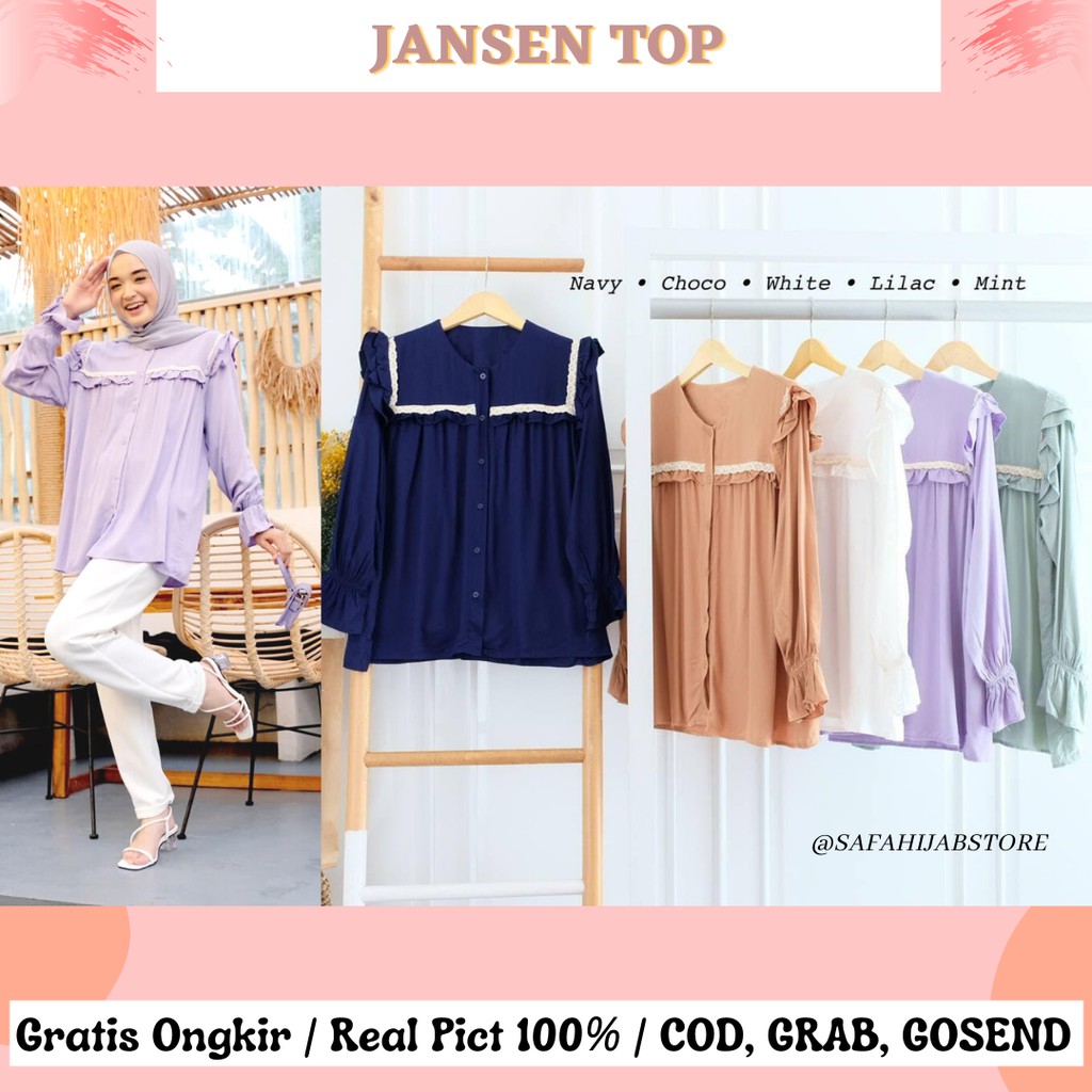 JANSEN TOP / BLOUSE / ATASAN / PAKAIAN WANITA