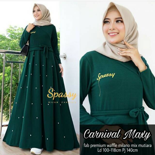 Baju gamis carnival maxy  mutiara