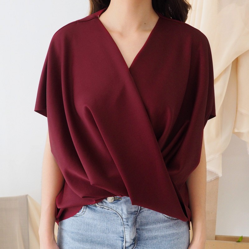 [baju wanita korea]  Baju Atasan Wanita Blouse Bangkok Korea Import Merah Yellow