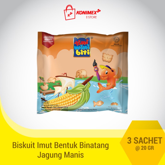 

504Oekh Tini Wini Biti Biskuit Anak Jagung Manis 20 G Bentuk Binatang 3 Sachet 6J4727iyfi