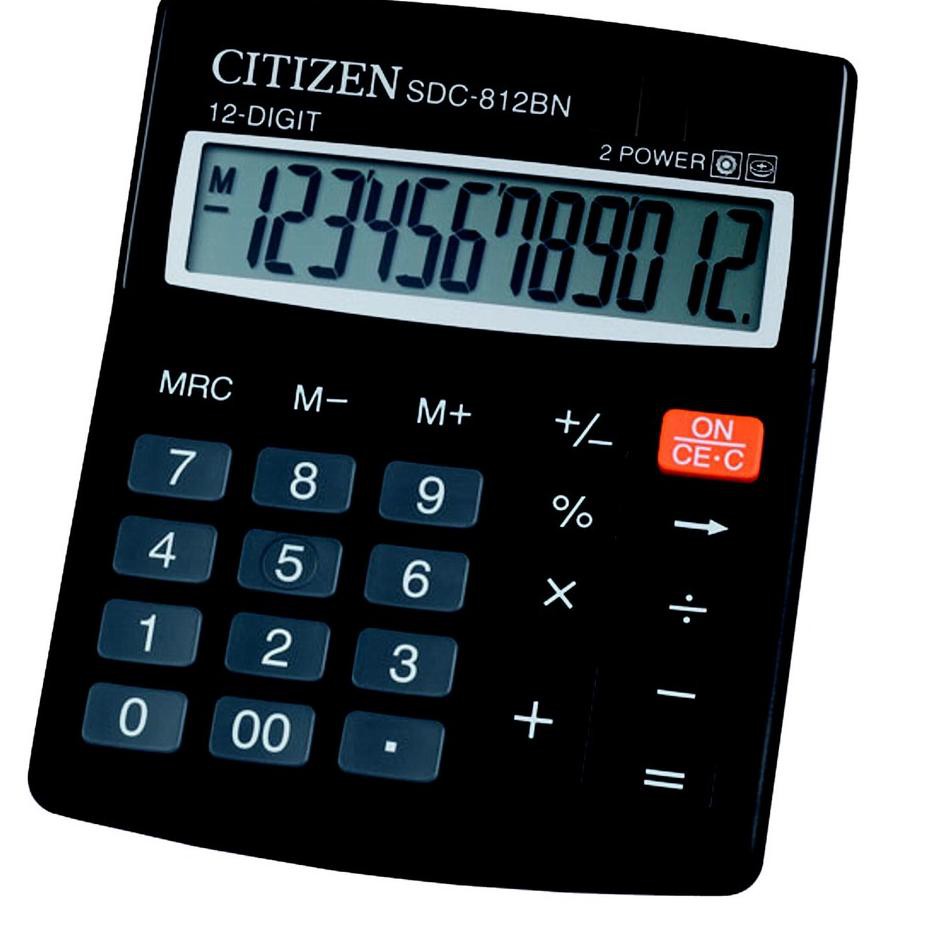 

Model Baru BPC Kalkulator Citizen SDC-812BN 12 Digit / 2 Power / Kalkulator CT 812BN 93 Terlaris
