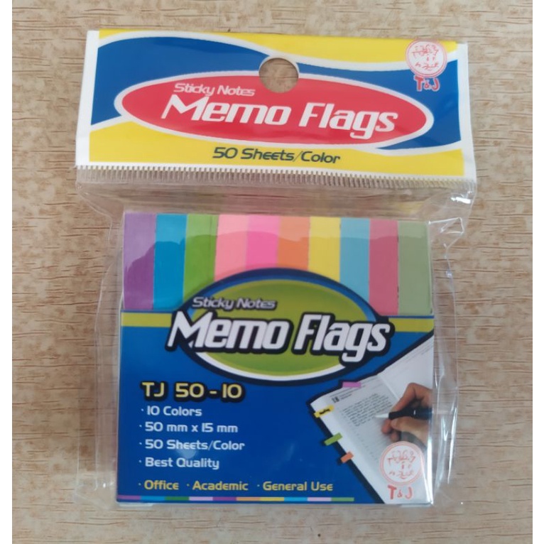 

Memo Flags TJ50-10 - Index & Memo Stick - Sticky Notes _ Pembatas Buku