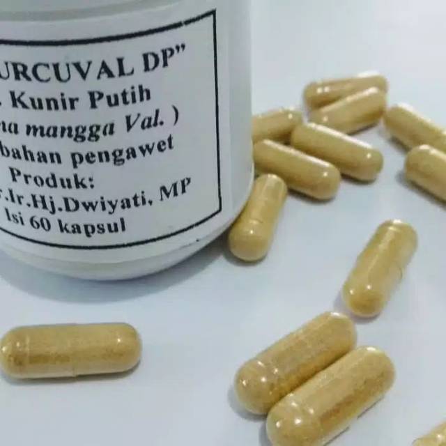 Kapsul Kunir Putih CURCUVAL DP Prof.Dwiyati  Original,bagus,bermanfaat