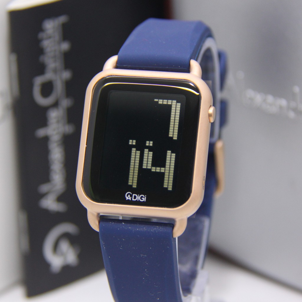 ALEXANDRE CHRISTIE 9332 BLACK BLUE WANITA ORIGINAL AC9332 AC 9332 JAM TANGAN CEWEK ARLOJI CEWEK