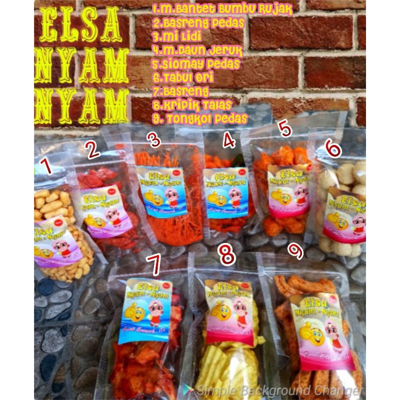 

Aneka snack mix/ Campuran all varian