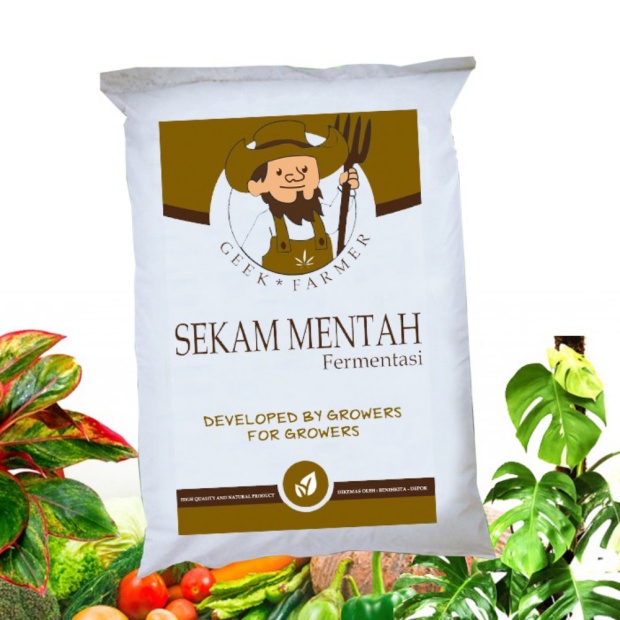 Jual Media Tanam Sekam Mentah Fermentasi Geek Farmer Limited