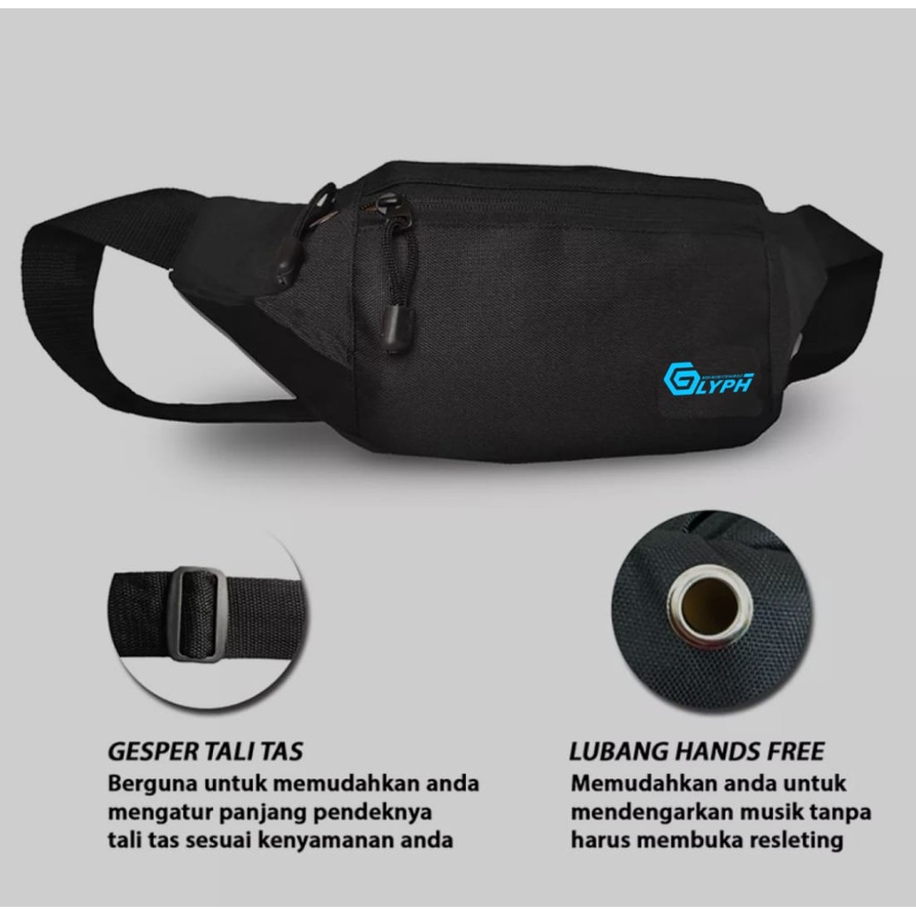 Tas Selempang Pria Waistbag Tas Pinggang Slempang Pria Outdoor Trendy