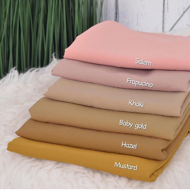 Jilbab Pashmina Diamond Warna Khaki - Hijab Muslimah