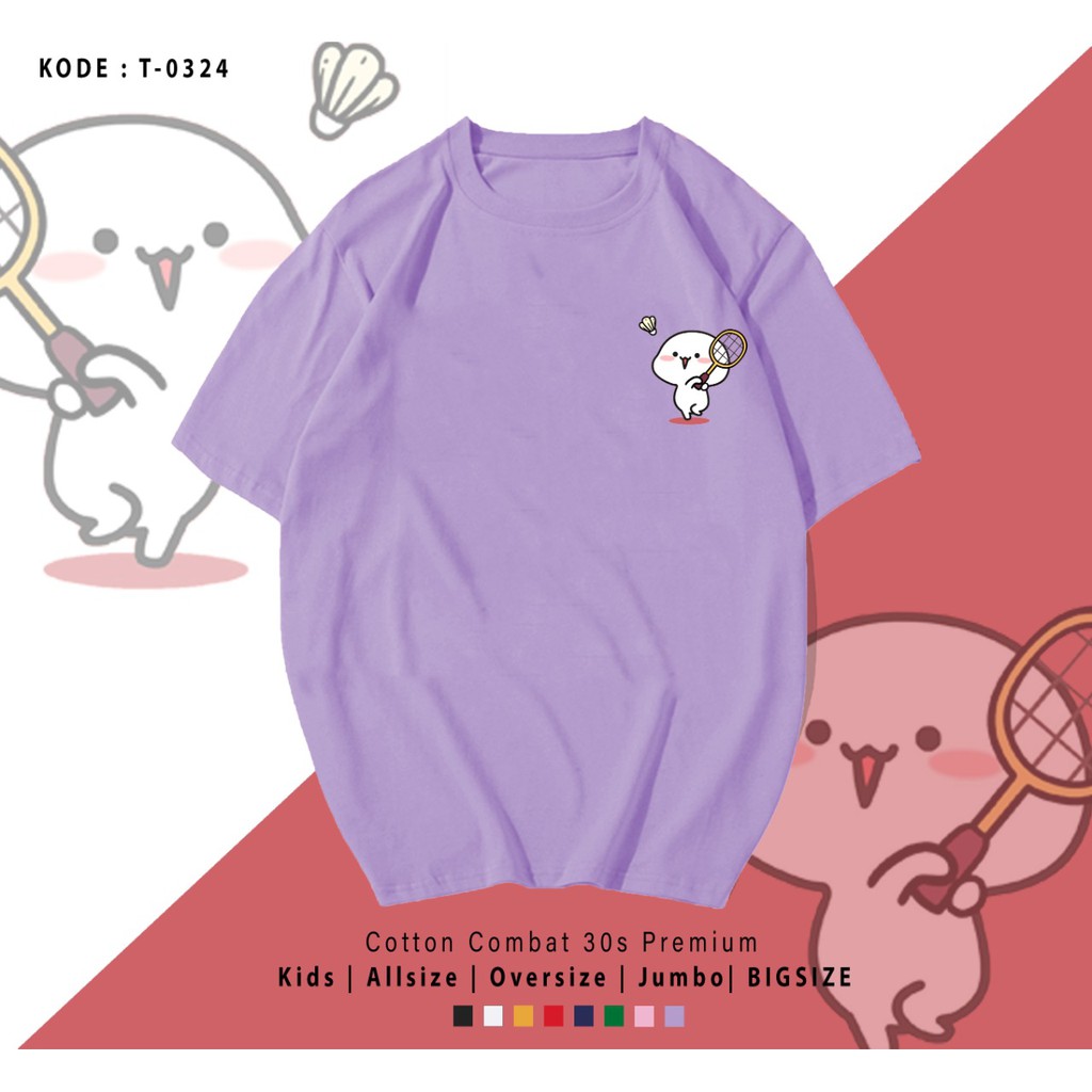 BADMINTON PENTOL  / TERMURAH BAJU KAOS KATUN WANITA/ PRIA UNISEX LENGAN PENDEK / TUMBLR TEE