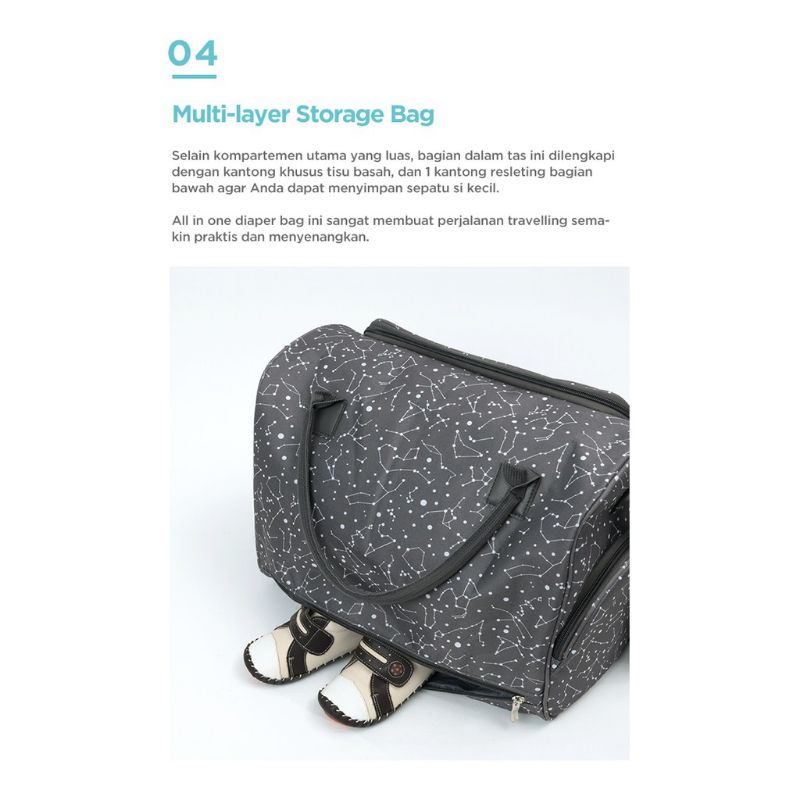 Mooimom Travel Diaper Bag - Hospital Bag