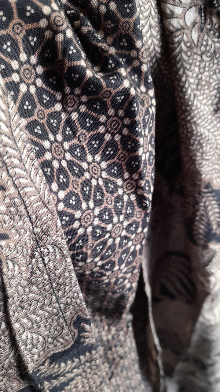 Gamis Batik Syari Madiya Katun Unggul Jaya Dress Kombinasi Mic Wolfice Sopal All Size Fit To Xl 110
