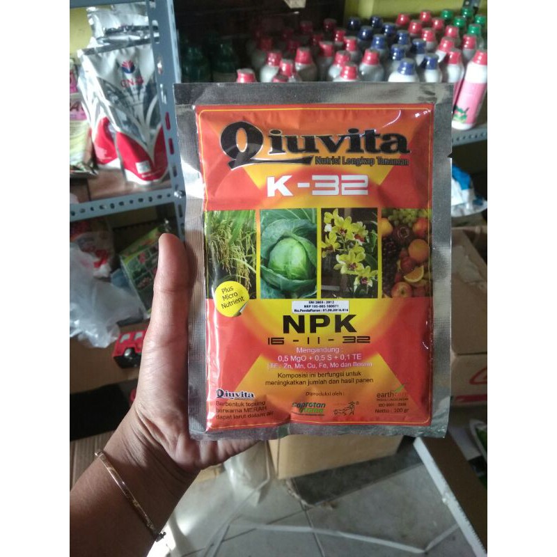 QIUVITA K-32 MERAH 100GR// NPK QIUVITA MERAH 100GR
