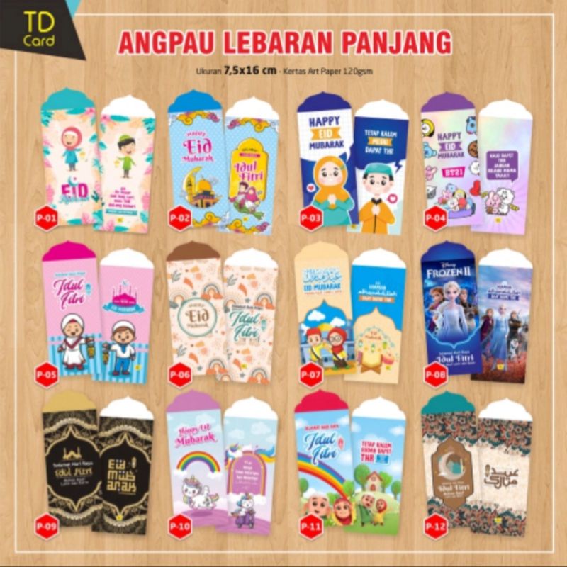 

[ Amplop isi 10 Pcs TERMURAH ] Amplop ANGPAO Lebaran Uk. 7.5 X 16 CM | Praktis uang tidak dilipat, Murah, LUCU