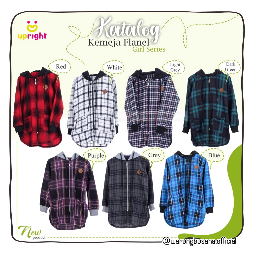 Kemeja Flanel Anak Perempuan - Upright