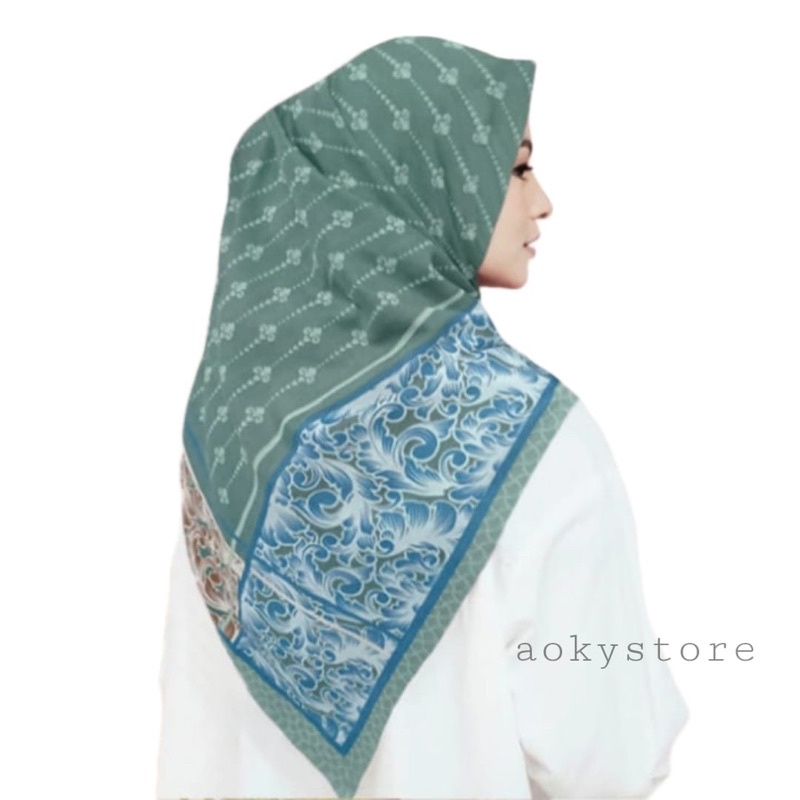 New Produk !! Jilbab Voal Segiempat Motif Espana Series | Hijab Segi Empat Motif | Kerudung Deeka