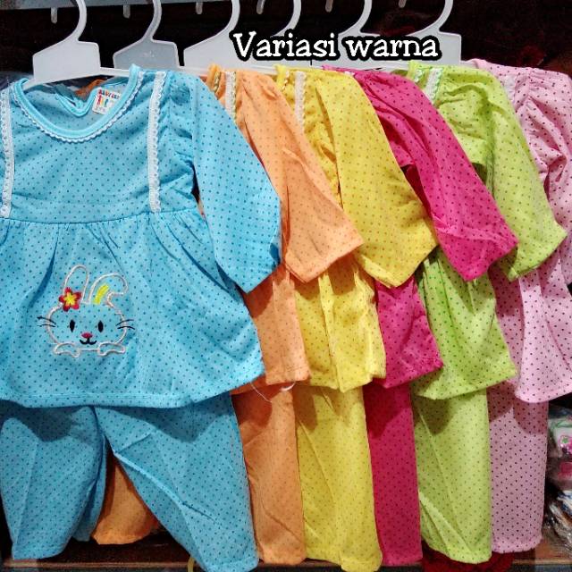 18ribu Setelan piyama baju celana panjang anak bayi lengan panjang