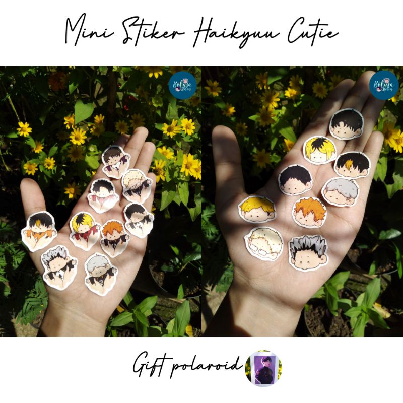 

[5 pcs] Mini Stiker Haikyuu Cutie
