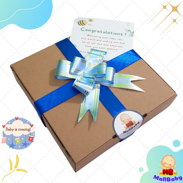 Kado Bayi Laki Laki Baru Lahir Paket Hampers Bayi Laki Laki Gift Set Feather
