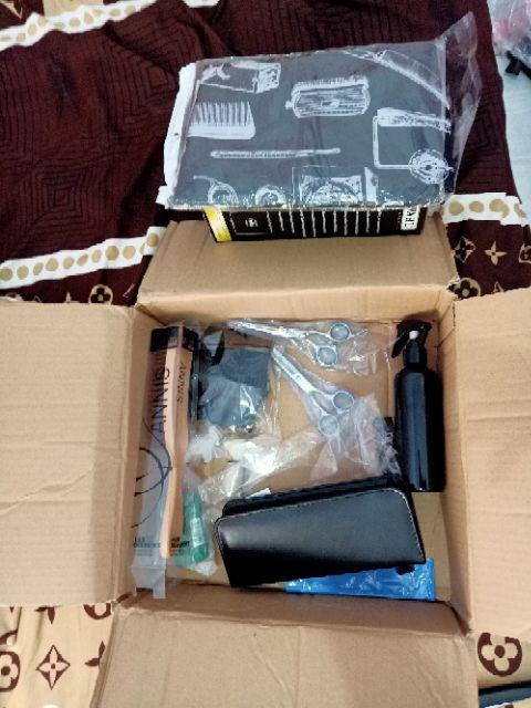 set paket perlengkapan alat pangkas barber shop potong set paket perlengkapan alat pangkas barber shop potong