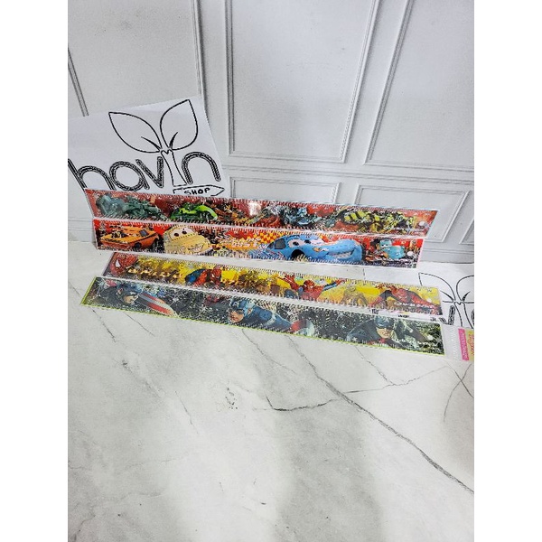 Penggaris BESI 30CM/GARISAN BESI/RULER-Besi Cowo