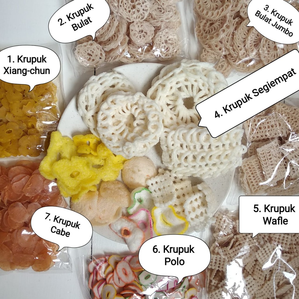 

Kerupuk Kemplang Mentah Vegetarian Vegan