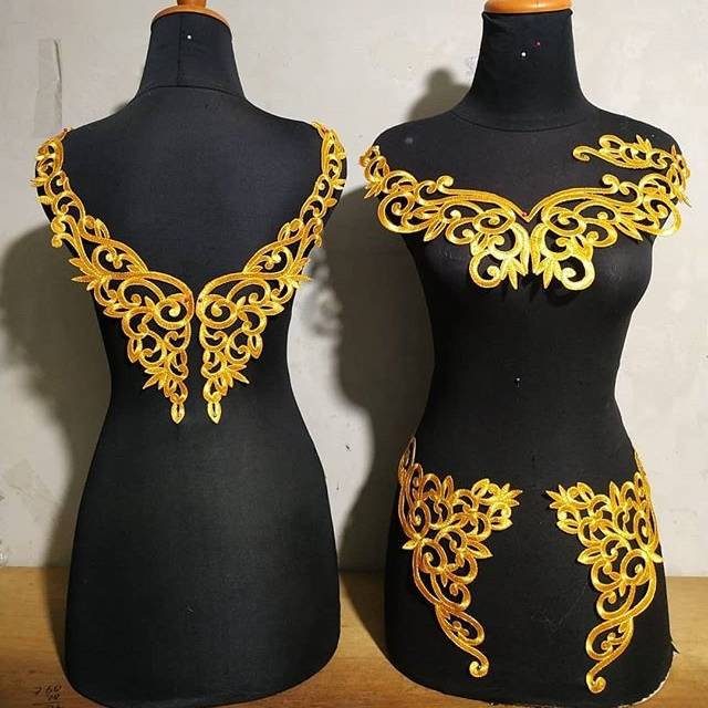 Renda Bordir Kebaya Gaun Pengantin Kristina