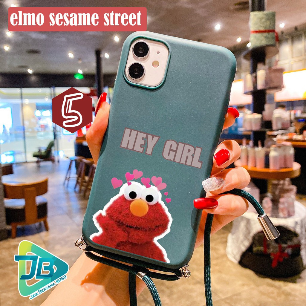 SOFTCASE SLINGCASE TALI LANYARD CANDY ELMO OPPO VIVO XIAOMI SAMSUNG REALME IPHONE ALL TYPE JB4655