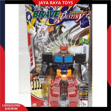 PROMO Mainan Anak Robot optimus brave destiny mobil berubah jadi robot Berkualitas SNI Versi Terbaru