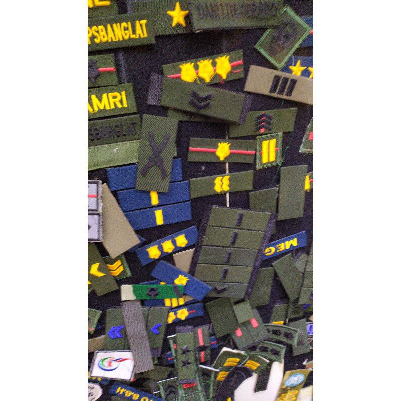 NAMA BORDIR TOPI KOMANDO/NAMA BORDIR TNI POLRI