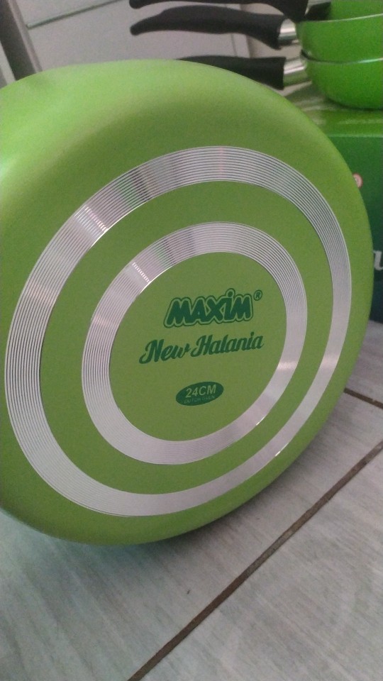Maxim New Halania 7 Set - Hijau/ Panciset Murah/ Panciset Dapur/ Teflon Anti Lengket Maspion