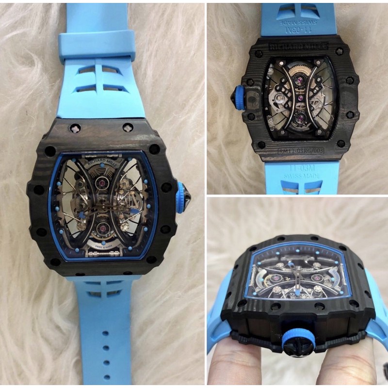 RICHAR RM 11 03 CARBON BLUE BLACK ULTIMATE SWISS CLONE 1:1
